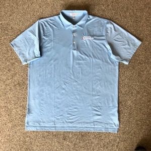Peter Millar Cottage Blue Summer Comfort Polo Size XL